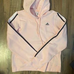 Adidas light pink hoodie womens small sweatshirt